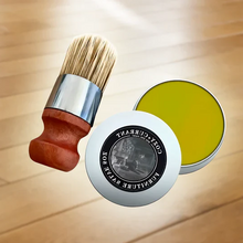 Load image into Gallery viewer, Wise Owl Leather Care Salve &amp; Brush
