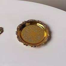 Load image into Gallery viewer, Retro Luxury Silver Plated Dessert Tray and Decorative Plate for Cakes, Fruits, Snacks, and Jewelry
