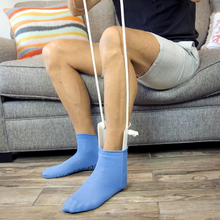 Load image into Gallery viewer, Sock Aid with Extended Handles and Sponge Lining
