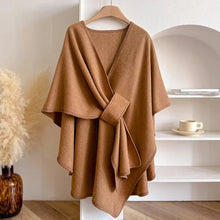 Load image into Gallery viewer, Luxurious Poncho Shawl Coat for Women
