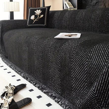 Load image into Gallery viewer, Stripe Herringbone Couch Cover, Non Slip Water Resistant Furniture Protector

