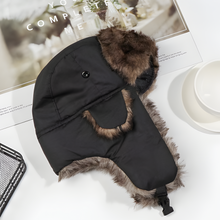 Load image into Gallery viewer, Warm Fur Lined Earflap Winter Hat for Cold Weather
