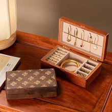 Load image into Gallery viewer, Retro Solid Wood Jewelry Storage Box Organizer
