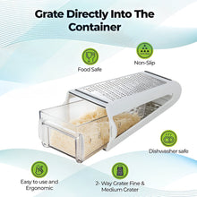 Load image into Gallery viewer, Double-Sided Stainless Steel Kitchen Grater for Easy Food Prep

