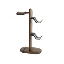Load image into Gallery viewer, Walnut Gaming Gear Stand for Headset and Controller
