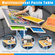 Load image into Gallery viewer, Adjustable Puzzle Table with Drawers for up to 1500 Pieces
