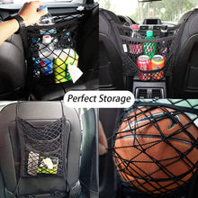 Load image into Gallery viewer, Stretchable Car Seat Divider &amp; Storage Net with Pet Barrier

