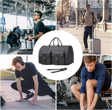 Load image into Gallery viewer, Garment Duffel Weekender Bag – Foldable Carry-On Suit Bag for Men

