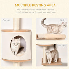 Load image into Gallery viewer, Wall Mounted Wooden Cat Tree for Indoor Cats
