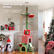 Load image into Gallery viewer, Cat Tree for Indoor Cats, Christmas Climbing and Play Tower
