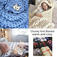 Load image into Gallery viewer, DIY Knitting Blanket Kit With Soft Hypoallergenic Acrylic Yarn
