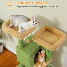 Load image into Gallery viewer, Cat Tree Green and Pink Floral

