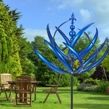 Load image into Gallery viewer, Metal Wind Spinner – Dual Motion Garden Kinetic Sculpture
