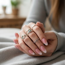 Load image into Gallery viewer, Star and Moon Three Piece Vintage Open Ring Set for Women
