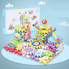 Load image into Gallery viewer, Gear Building Block Set with Rotating Handles and 203 Interlocking Pieces

