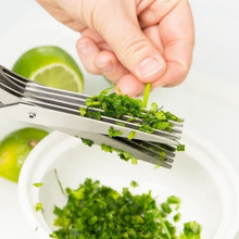 Load image into Gallery viewer, 5 Blade Kitchen Salad Scissors
