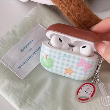 Load image into Gallery viewer, Cute Plaid Bow Silicone Earphone Case for Wireless Bluetooth Earphones
