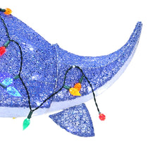 Load image into Gallery viewer, Lighted Shark Yard Decoration with Santa Hat and C6 Bulb String Lights for Christmas Lawns and Patios
