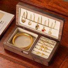 Load image into Gallery viewer, Retro Solid Wood Jewelry Storage Box Organizer
