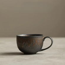 Load image into Gallery viewer, Japanese Vintage Ceramic Coffee Mug with Rustic Glaze
