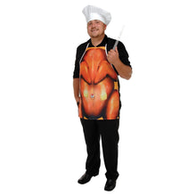 Load image into Gallery viewer, Orange Polyester Pullover Kitchen Aprons in Set of 6 for Holiday Cooking
