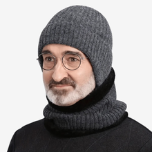 Load image into Gallery viewer, Knitted Winter Hat With Fleece Lining and Ear Covers
