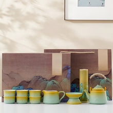 Load image into Gallery viewer, Chinese Style Ceramic Kung Fu Tea Set with Teapot and Cups
