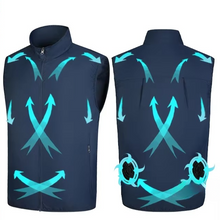 Load image into Gallery viewer, Portable Cooling Fan Vest with USB Rechargeable Airflow System for Men and Women
