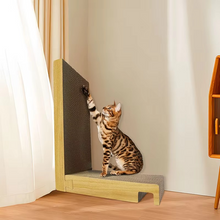Load image into Gallery viewer, Durable L-Shaped Cat Scratching Post with Claw-Grinding Board
