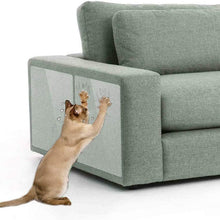 Load image into Gallery viewer, Clear Self Adhesive Furniture Protector Sheet with Scratch Guard for Fabric Upholstery
