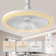 Load image into Gallery viewer, Sleek Ceiling Fan with Integrated Light – Perfect for Modern Bedrooms
