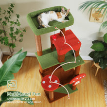 Load image into Gallery viewer, Mushroom Cat Tree Indoor Climbing and Play Tower
