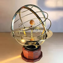 Load image into Gallery viewer, Brass Solar System Display with Nine Precisely Crafted Planets
