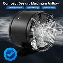 Load image into Gallery viewer, Quiet Bathroom Extractor Fan at 32 dB with ABS Housing in Black or White and 4 Sizes
