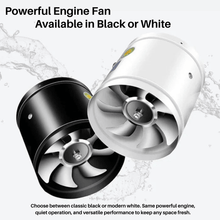 Load image into Gallery viewer, Quiet Bathroom Extractor Fan at 32 dB with ABS Housing in Black or White and 4 Sizes
