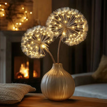 Load image into Gallery viewer, Pair of Glowing Dandelion Branch Lights for Vases, Shelves and Indoor Decor
