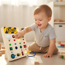 Load image into Gallery viewer, Luminous Wooden Sensory Board for Toddler Motor Skills and Coordination
