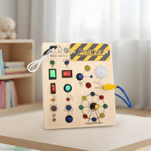 Load image into Gallery viewer, Luminous Wooden Sensory Board for Toddler Motor Skills and Coordination
