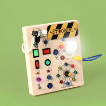 Load image into Gallery viewer, Luminous Wooden Sensory Board for Toddler Motor Skills and Coordination
