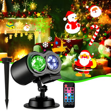 Load image into Gallery viewer, Outdoor Christmas Lights Projector with 16 Holiday Motifs
