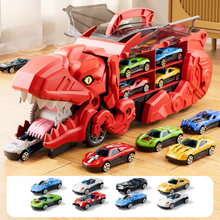 Load image into Gallery viewer, Dinosaur Transforming Car Truck with LED Lights for Kids
