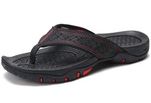 Load image into Gallery viewer, Mens Athletic Flip Flops with Contoured Footbed and Rubber Grip Sole
