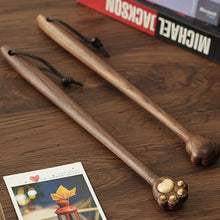 Load image into Gallery viewer, Cat Paw Back Scratcher Black Walnut Wood

