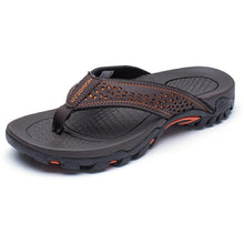 Load image into Gallery viewer, Mens Athletic Flip Flops with Contoured Footbed and Rubber Grip Sole
