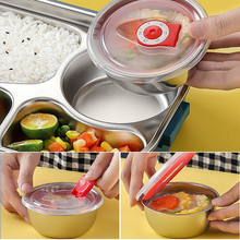 Load image into Gallery viewer, Insulated Stainless Steel Lunch Box with Snap Lock Seal and Divided Compartments
