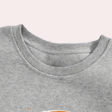 Load image into Gallery viewer, Women's Halloween Sweatshirt with Ghost and Pumpkin Print, Relaxed Fit
