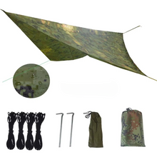 Load image into Gallery viewer, 2-Person Outdoor Hammock with Mosquito Net - Portable Parachute Fabric Camping Bed
