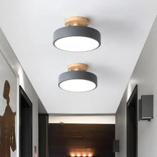 Load image into Gallery viewer, Modern Round LED Ceiling Light, Semi Flush Mount for Bedroom
