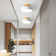 Load image into Gallery viewer, Modern Round LED Ceiling Light, Semi Flush Mount for Bedroom
