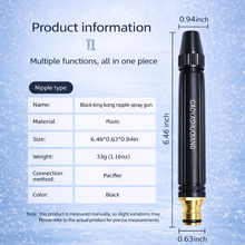 Load image into Gallery viewer, Garden Hose Spray Nozzle with Dual Jet and Fan Patterns, Stainless Steel
